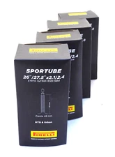 Pirelli SporTube Tubes 27.5" x 2.1-2.4, 48mm Presta Valve, Pack of 4