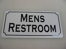 MENS RESTROOM Metal Sign Retro vintage style 4 Theater Home Bar Restaurant