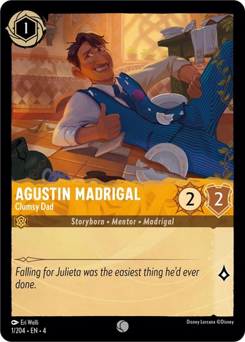 Disney Lorcana TCG Bruno Madrigal 38/204 Rare Cold Foil Ursula's Return  Damaged | eBay