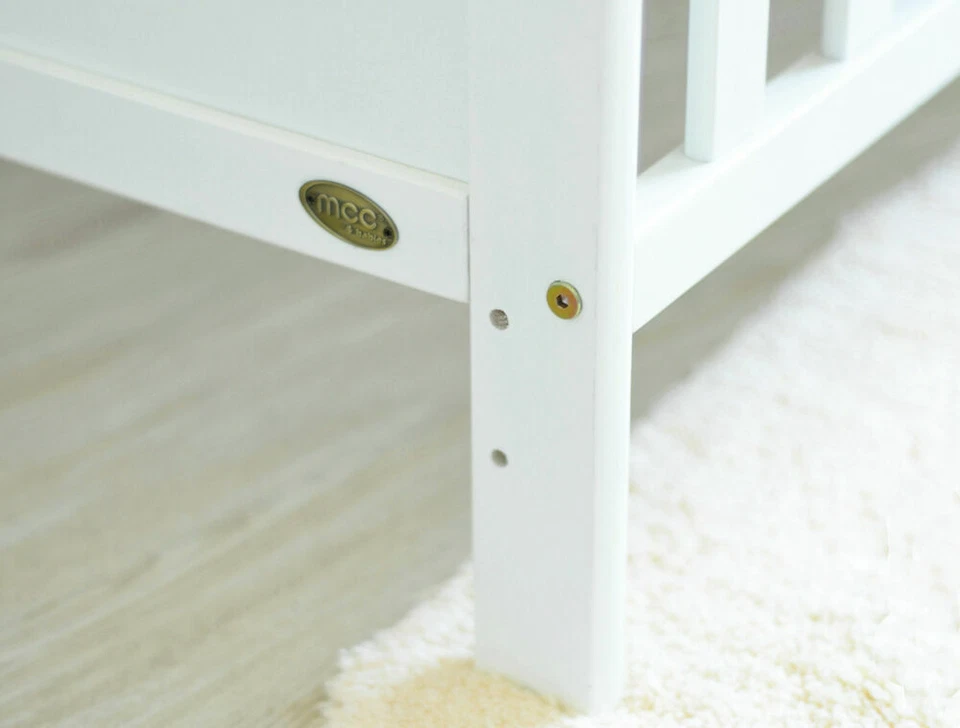 Wooden Baby Cot Bed & Drawer & Aloe Vera Mattress (Orlando with Drawer) - Image 2 of 4