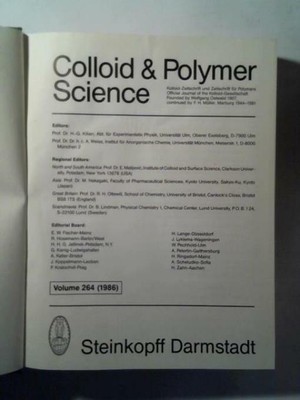 Colloid & Polymer Science. Kolloid-Zeitschrift und Zeitschrift für Polymere = Of