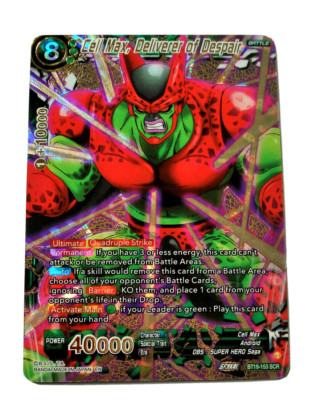 Dragonball Karte Cell Max, Deliverer of Despair BT19-153 SCR Fighter's Ambition