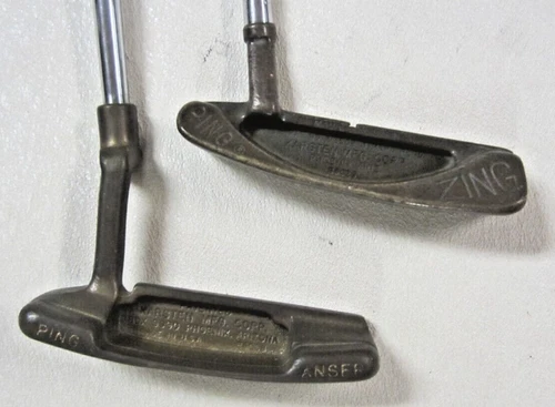 2 VINTAGE PING PUTTERS ANSER + ZING RIGHT-HANDED GOLF CLUBS 85068 85029 ARIZONA