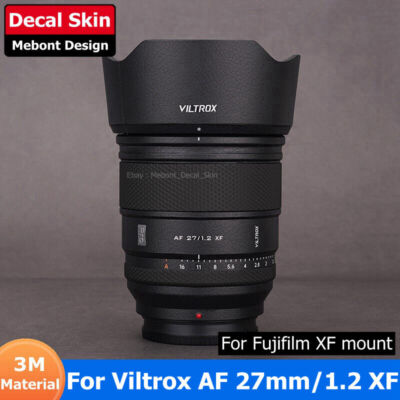 For Viltrox AF 27mm F1.2 XF Fuji X Mount Decal Skin Vinyl Wrap Film ...