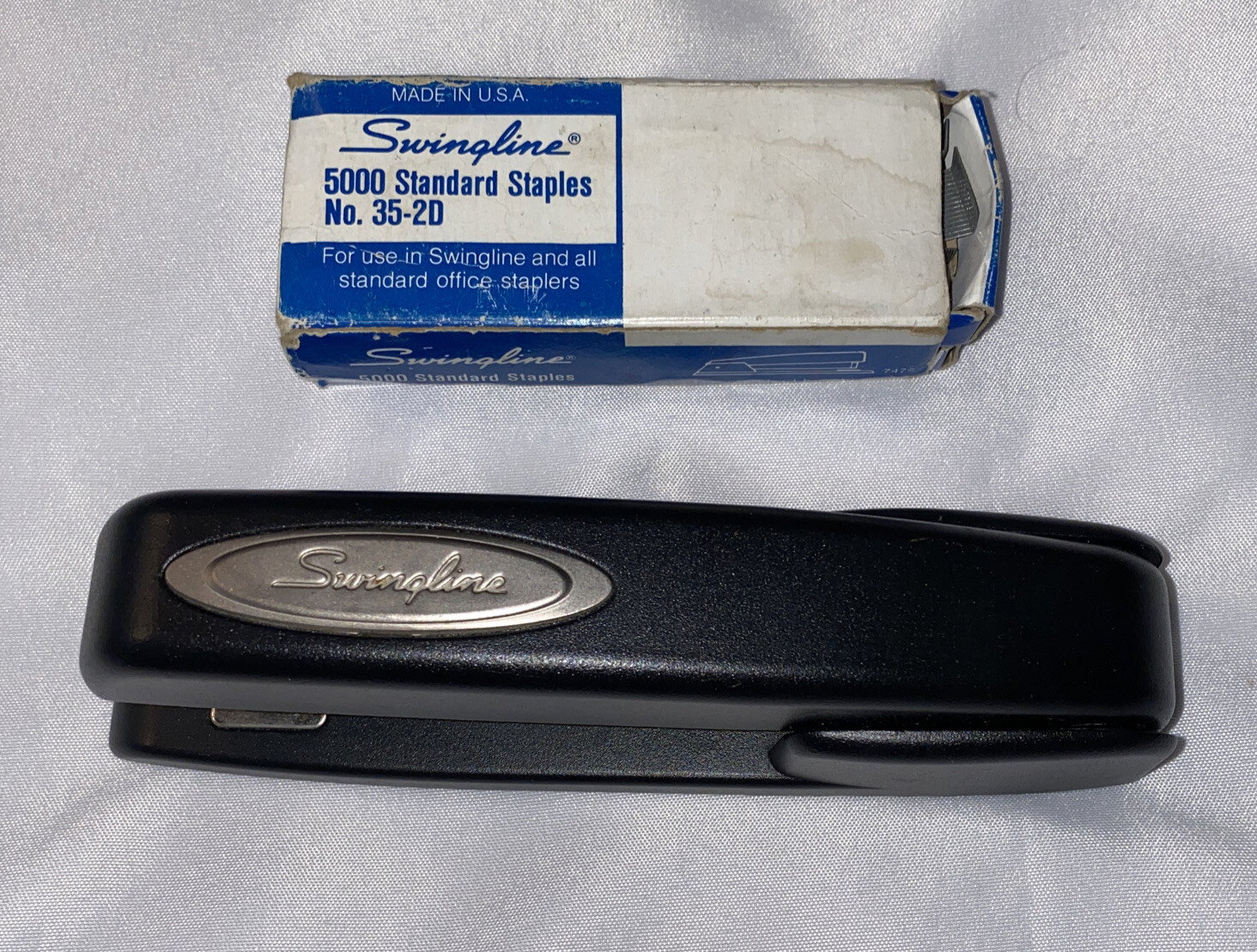 Vintage Acco Swingline Black Stapler Model # 747XX  And Staples-image
