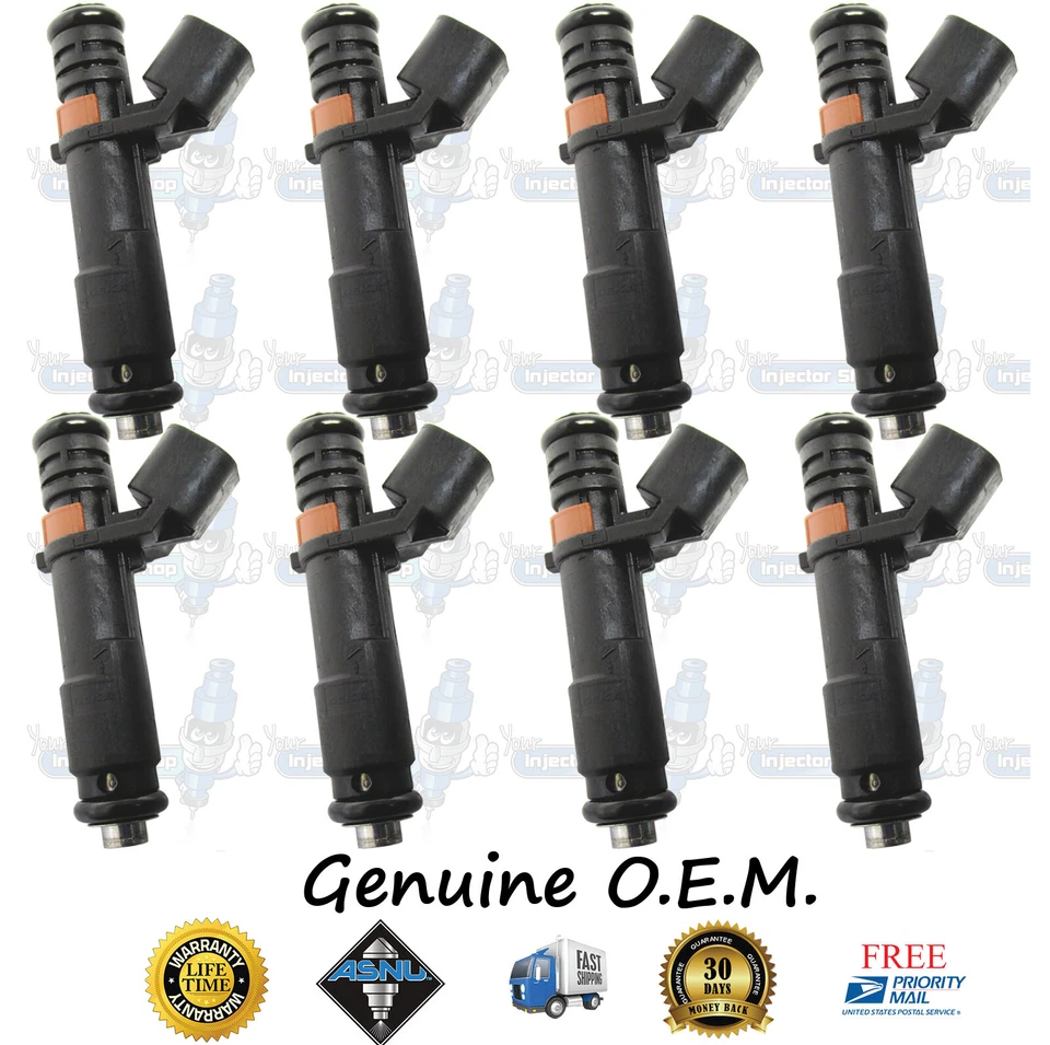 8x inyectores de combustible originales Ford Motorcraft 5C3E-DB 5C3E-DC 5x 5,4 L SOHC F150 F250 F3 Foto 2 de 4