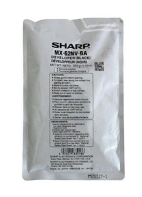 Sharp MX-7040N MX-6580N MX-6500N MX-6240N Black Developer MX-62NVBA MX62NVBA OEM