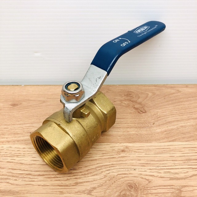 DIXON 11/4" BRASS BALL VALVE FULL PORT 600 WOG WITH BLUE HANDLE eBay