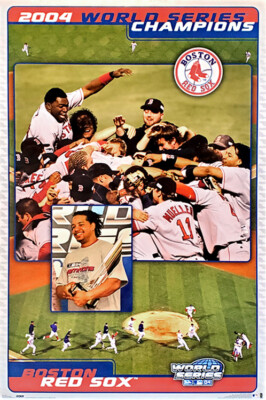 2004年ワールドシリーズ ボストン レッドソックス チャンピオンDVD Boston Red Sox 2004 World Series CELEBRATION Commemorative 22x34