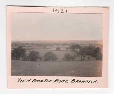 Blick vom Ridge Brampton Landschaft 1921 Echtfoto Cumbria Geschichte RP