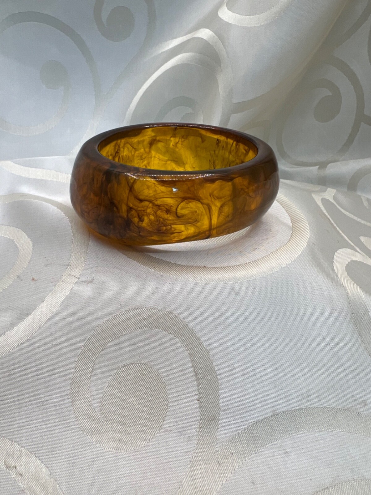 Root Beer Bangle Bakelite lookalike - image 4