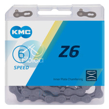 NEW KMC Z6 6-7-SPEED CHAIN 116 LINK Hollow Inner Plate