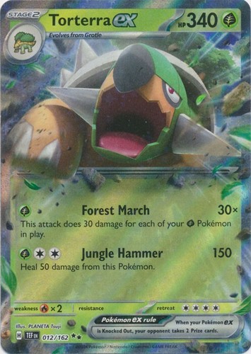 Torterra ex - 012/162 Double Rare SV05: Temporal Forces Pokemon TCG