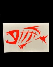 Vintage G•Loomis Fear No Fish Logo Window Sticker, Fish Red, New Old Stock