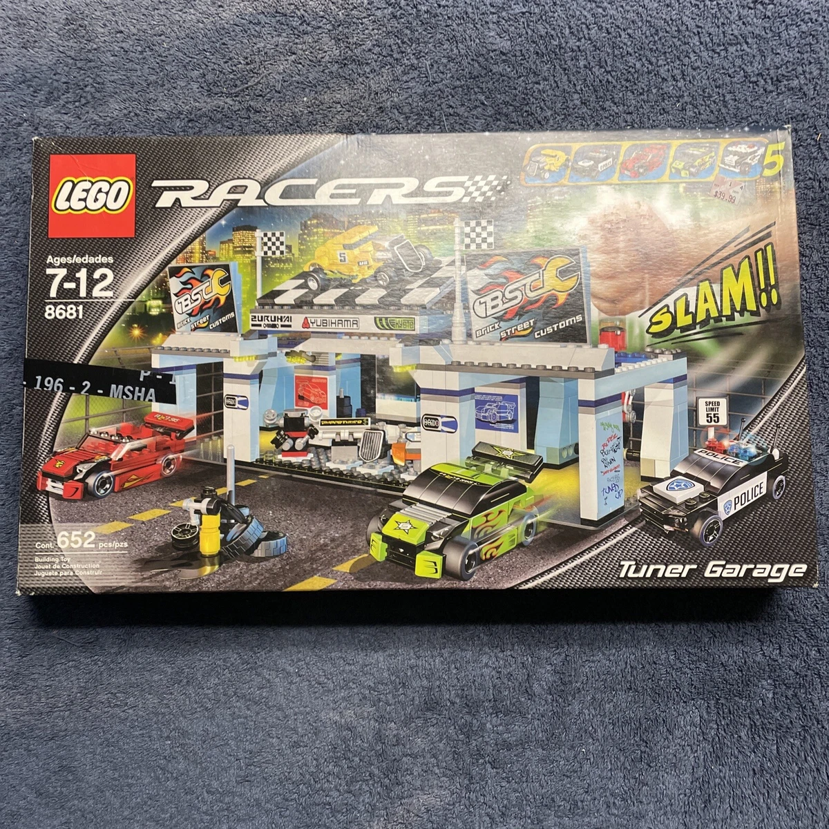 LEGO Racers 8681 Tuner Garage 100 Complete W Box Instructions