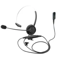 Over the Head Single Muff Headset for Motorola 2-Way Radios XPR3300, XPR3500e