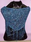 Dressy Shawlette - Blues/Turq - Shawl -  Perfect for Parties and the Holidays!!! — photo 2
