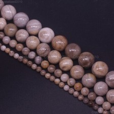 Natural Silver Leaf Jasper Gemstone Round Beads 4mm 6mm 8mm 10mm 12mm 15.5"
