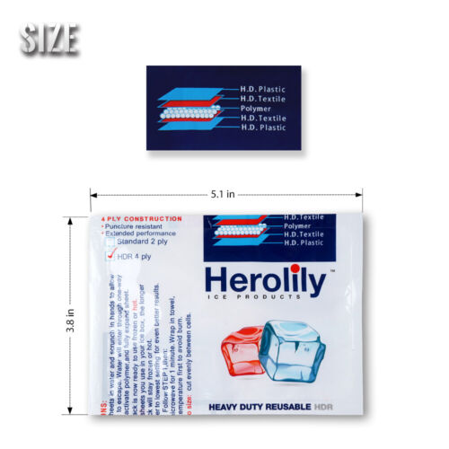 Cooling Ice Standard Use 4 Ply Disposable Minimum Reuse Dry Ice Pack 3IN 5IN 9IN - Picture 10 of 23