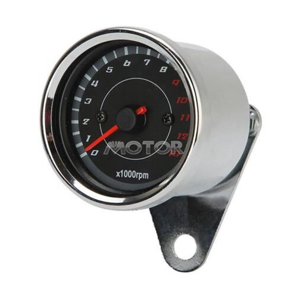 Luz traseira de LED tacômetro universal velocímetro tacômetro medidor para motocicleta EUA - Imagem 3 de 4