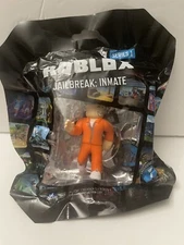 ROBLOX Figure Series 1 ~ Backpack Clip ~ Jailbreak: Inmate ~ With Code Inside