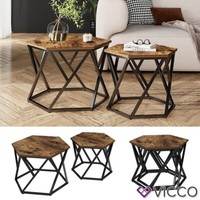 Couchtisch-Set Fyrk Eiche 57 X 42 Cm 2 Teile Vicco
