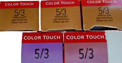 Wella Color Touch Intensiv-Tönung Rich Naturals 5/3 Hellbraun Gold 5 X 60 ml