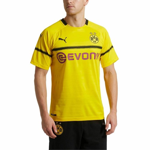 [753322-11] Mens Puma BVB Cup Shirt Replica With Evonik Logo - Borussia  Dortmund | eBay