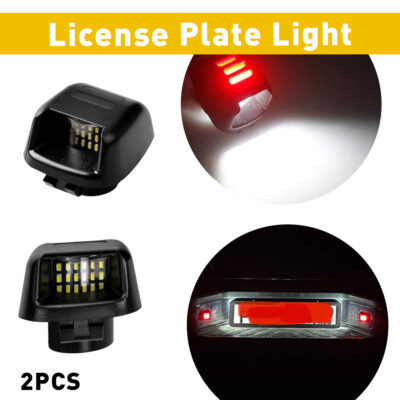 2 License Plate Light Bumper For Nissan Frontier D40 Armada Titan Xterra Equator