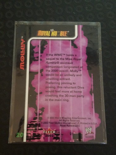 2002 Fleer WWE Royal Rumble #20 Molly - Picture 2 of 2