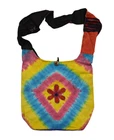 Cotton Shoulder Crossbody Bag Boho Hippie Travel Handmade Purse Nepal Body 7.3