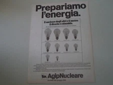 advertising Pubblicità 1981 AGIP NUCLEARE - SOCIETA' DEL GRUPPO ENI