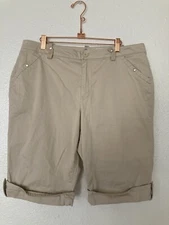French Dressing FDJ Shorts Womens Size 16 Beige