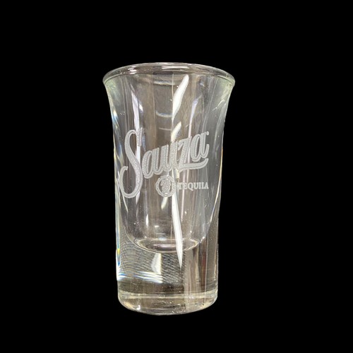 Sauza Tequila Schnapsglas Karton mit 12 ausgestellten 1 Unze Silber Grafik klar Original - Bild 8 von 8