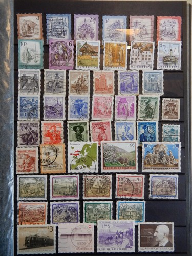 (Lot 11) 50 verschiedene Briefmarken Österreich, gestempelt