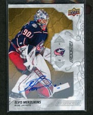 2019-20 Upper Deck Engrained Autographs Oak #59 Elvis Merzlikins *15669