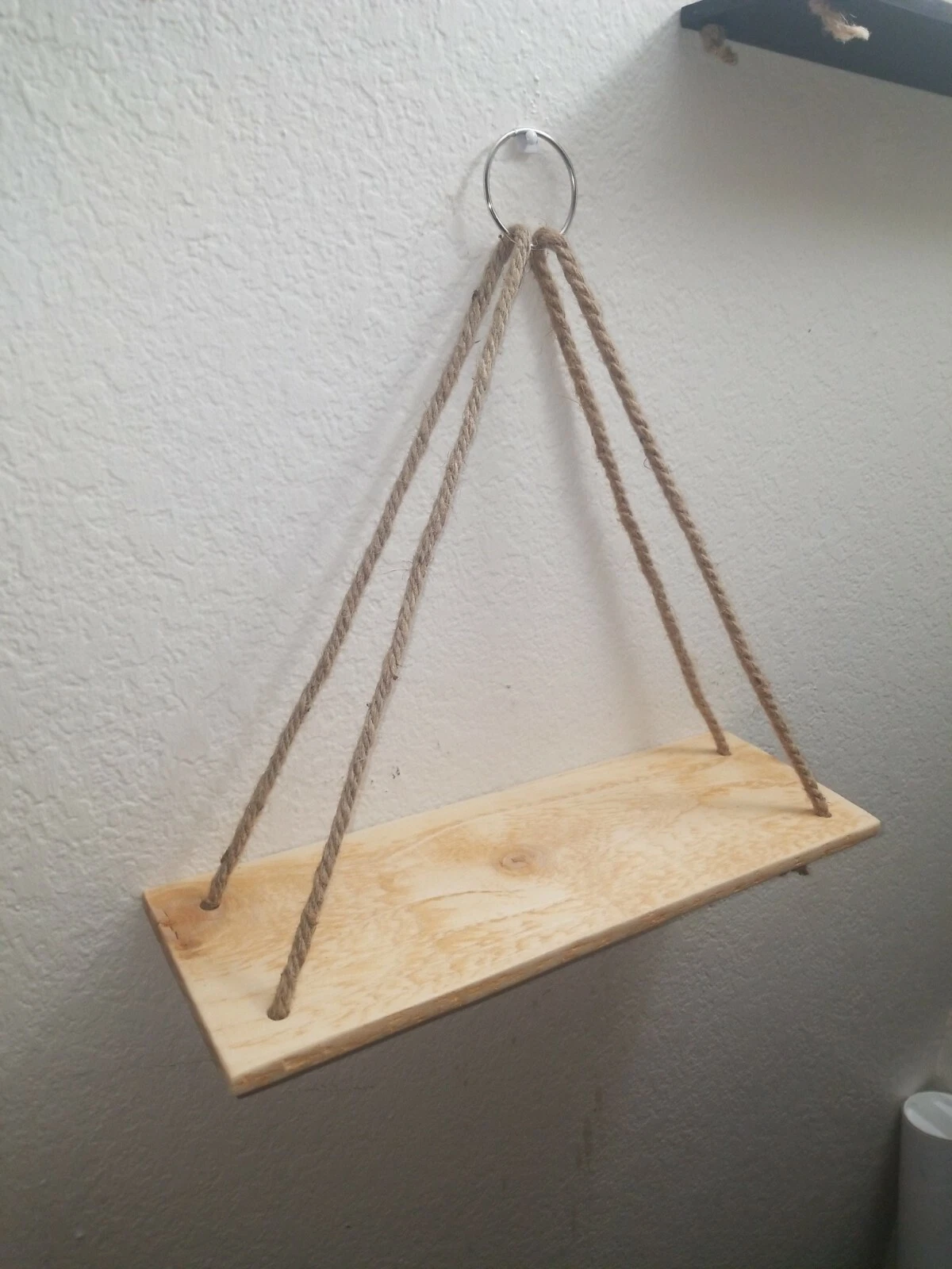 Quality Cedar Hanging Shelves (Set Of Two) Dark Stain, Antique White Or Natural