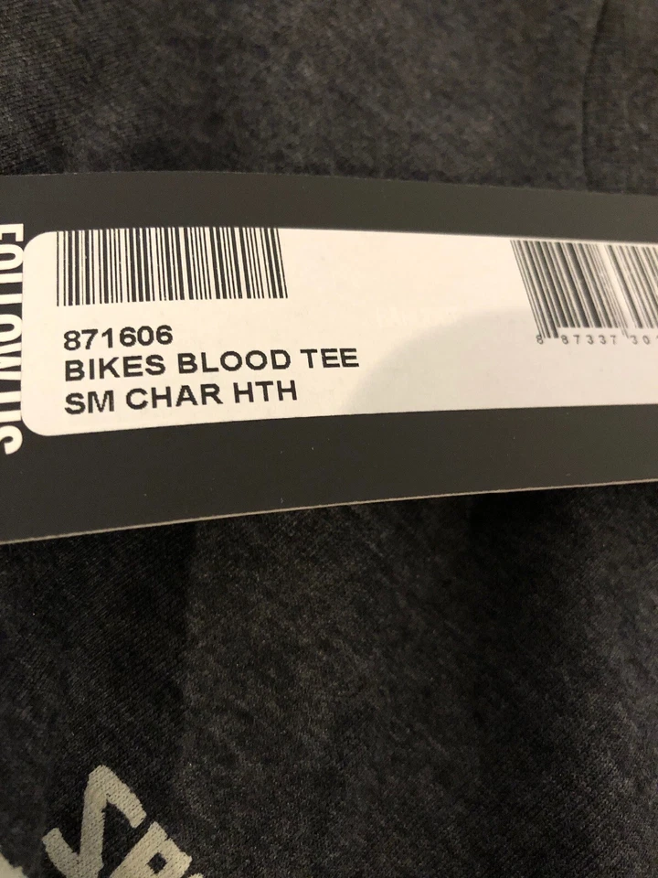 Speed And Strength Bikes Are In My Blood Tee T-Shirt Heather Charcoal Small - Image 3 of 4