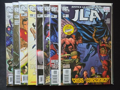 (LOT 8) JLA #s 115 116 117 118 119 120 121 & 122 RUN! DC Comics 2005 VFNM