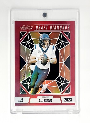 MINT #/150 RED SPECTRUM 2024 Absolute Football CJ Stroud Draft Diamonds TEXANS 