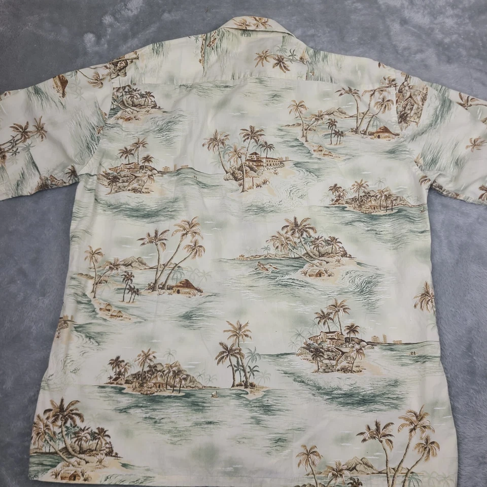 Pierre Cardin Men's Hawaiian Shirt Button Up Size Large - Image 4 of 4