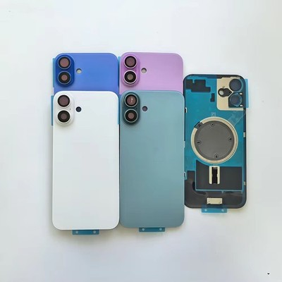 Back Glass replacement With Logo For iPhone16 11 12 13 14 15 16 17 XS Rear Cover