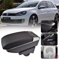 Arm Rest Centre Console Storage Box Armrest For 2006-2011 VW Jetta Golf MK5 MK6