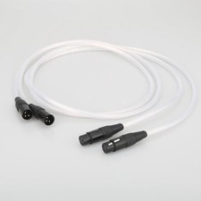 Pair Microphone Cord 5N OCC Silver Plated Cord HiFi Audio Interconnect XLR Cable