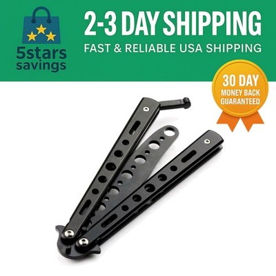 Stainless Steel Butterfly Knife Trainer - Ideal for Flipping Tricks Practice