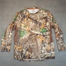 Realtree Edge Camo Base Layer Mens 2XL Scent Control Long Sleeve Shirt Hunting