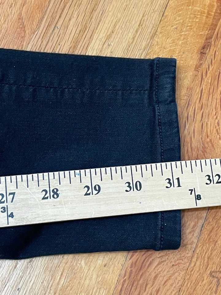 Женские черные джинсы Alice + Olivia 27 из денима хлопка узкие штанины стрейч с 5 карманами - Изображение 4 из 4