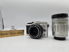  N.MINT/7k shots OLYMPUS PEN E-PL2 Silver  2Lenses 14-42/40-150mm From Japan
