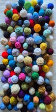 500g Small Balls Assorted Mixed Oddments Bundle Yarn Knitting Crochet Crafts