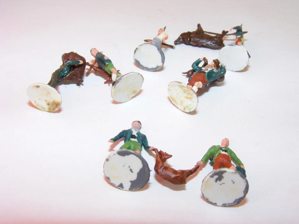 MERTEN Berlin Tempelhof H0 HO Hallali Jagd Plastik Figuren Wildschwein Reh Hasen - Bild 3 von 3